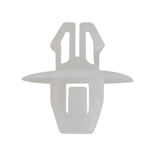 Moulding Clip - 18 x 17.8mm, Hole Ø8.5, White, Fits TOYOTA/SUZUKI Pack of 50
