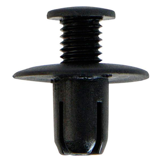 Bumper Clips - Ø8mm Hole, Ø19mm Flange x 11mm Stem, Black, Fits Honda/Nissan/Mazda Pack of 20