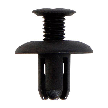 Bumper Clips - Ø7mm Hole, Ø17mm Flange x 11mm Stem, Black, Fits Toyota/Mitsubishi Pack of 20