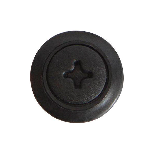 Screw Rivet Retainer Clips Ø6mm Hole Ø16mm Flange x17mm Stem Black Fits Ford Pack of 20