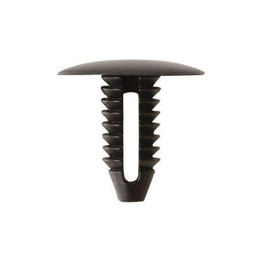 Bumper Shield Retainers - Black, Ø7mm Hole, Ø19 x H18mm, Fits GM/Chrysler/Ford Pack of 50