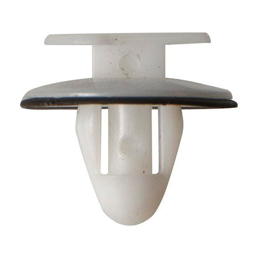 Door Trim Panel Retainer - For Citroën/Ford/Peugeot/Renault, White, Ø17 x H15.5mm, Hole Ø8mm Pack of 50
