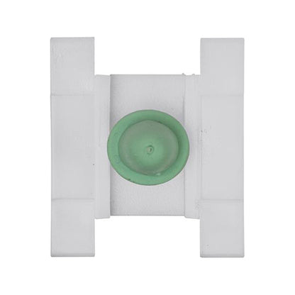 Side Moulding Clip 33x38x19mm White Green Pack of 10