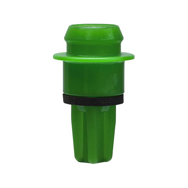 Rear Bumper & Stay Clips - Ø21 x H36mm, Fits Ø12mm Hole, Green/Black Pack of 20