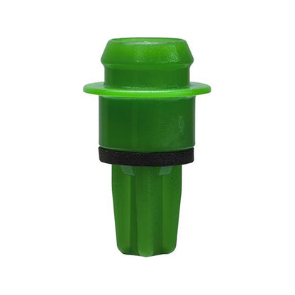 Rear Bumper & Stay Clips - Ø21 x H36mm, Fits Ø12mm Hole, Green/Black Pack of 20