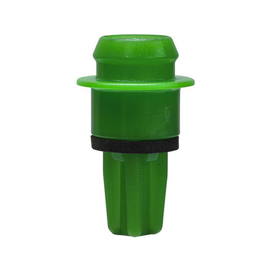 Rear Bumper & Stay Clips - Ø21 x H36mm, Fits Ø12mm Hole, Green/Black Pack of 20