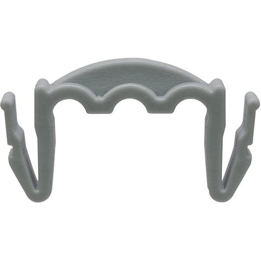 Hose Holder Clip - 33 x 12 x 18mm, Grey Pack of 20
