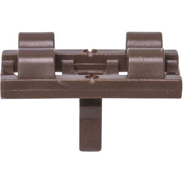 Door Seal Clip - 25 x 14 x 16mm, Brown Pack of 20