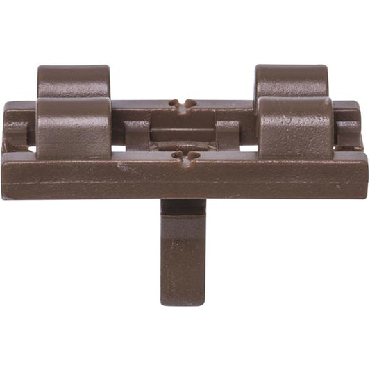 Door Seal Clip - 25 x 14 x 16mm, Brown Pack of 20