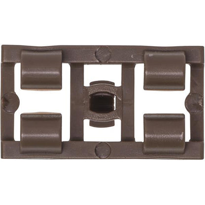 Door Seal Clip 25x14x16mm Brown Pack of 20