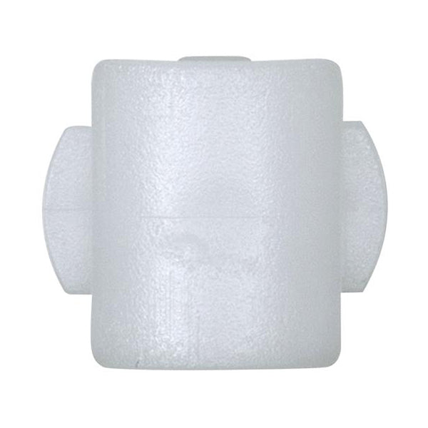 Side Moulding Clip 18x16x21mm Hole Ø8mm White Pack of 20