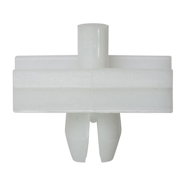 Side Moulding Clip - 20 x 13 x 17mm, Hole Ø6.5, White Pack of 20