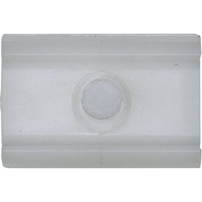 Side Moulding Clip 20x13x17mm Hole Ø6.5mm White Pack of 20