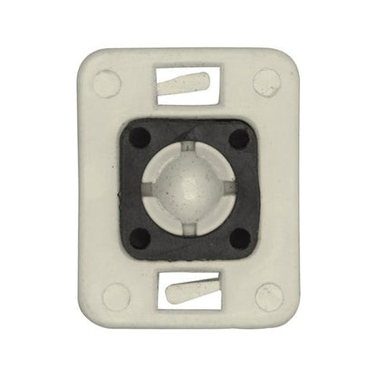 Headlight Clip 30.5x24x15.5mm Beige Black Pack of 10