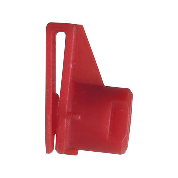 Bumper Moulding Clip Red Plastic 18.5x28x10mm Hole Ø4mm Pack of 20