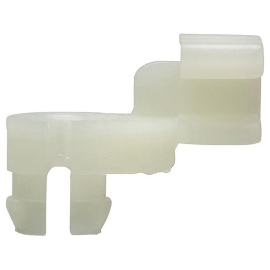Door Lock Rod Clip - 23 x 9.5 x 18mm, Hole Ø8, Natural Pack of 20