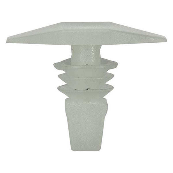 Weather Strip Retainers - White, Ø4mm Hole, 16 x 7 x 13mm Pack of 20
