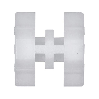 Exterior Rear Moulding Assembly Clip 17x18x20mm White Pack of 20