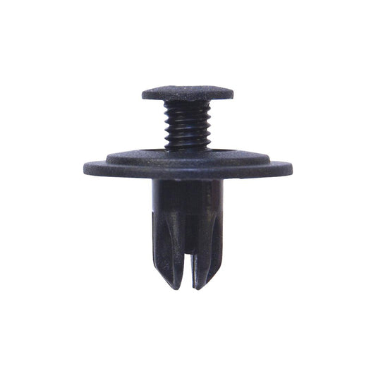 Screw Rivets - Ø8mm Hole, Ø18mm Flange x 13mm Stem, Black, Fits Ford/Hyundai/Kia/Mazda Pack of 50