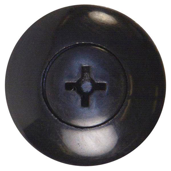Screw Rivets Ø6.4mm Hole Ø15mm Flange x13mm Stem Black Fits GM Honda Mazda Ford Pack of 50