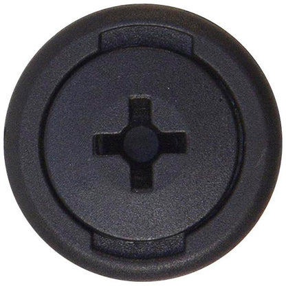 Screw Rivets Ø8mm Hole Ø20mm Flange x20mm Stem Black Fits Ford Kia Mazda Nissan Pack of 50