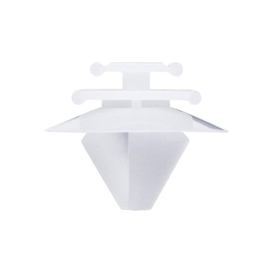 Moulding Clip - 20 x 16mm, Hole Ø10, White, Fits PEUGEOT Pack of 50