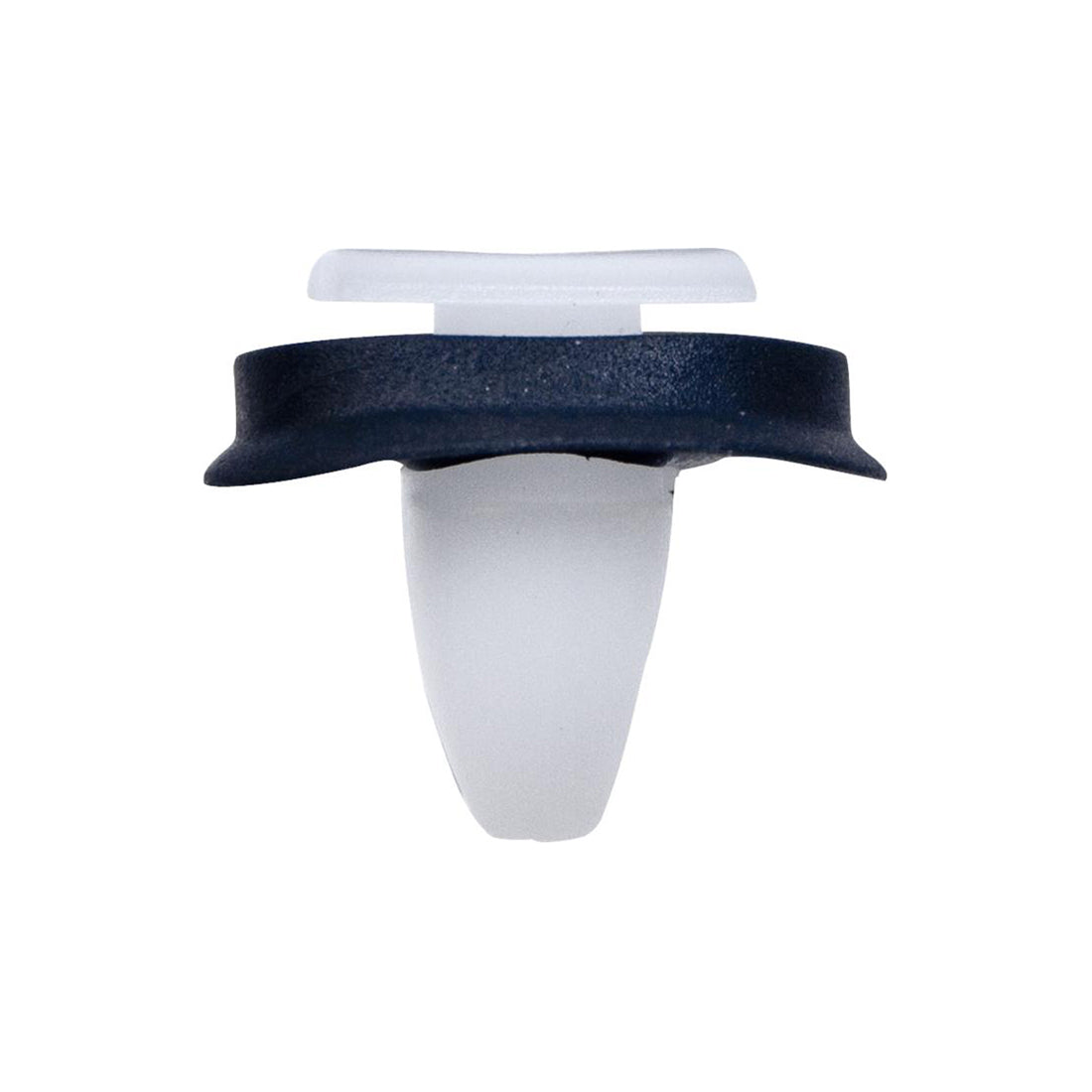 Moulding Clip - 12 x 10.5mm, Hole Ø8, White/Black Surround, Fits CITROËN/FIAT/PEUGEOT Pack of 50
