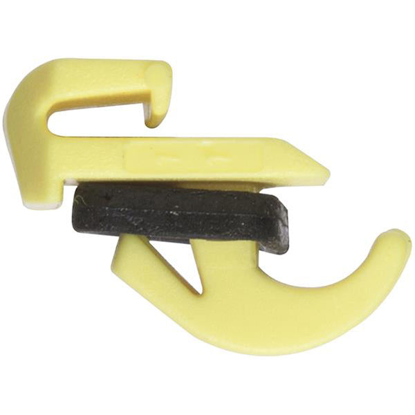 Retaining Clip - 16 x 16 x 10mm, Yellow Pack of 20