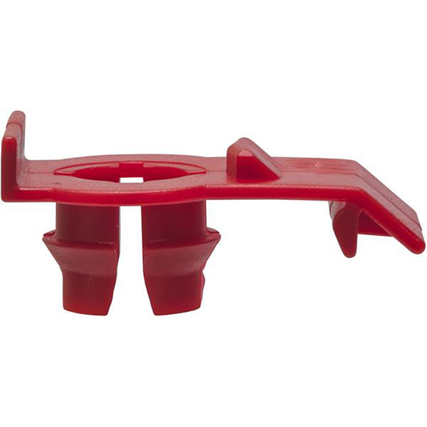 Window Fixer Clips - 38 x 24 x 16.5mm, Ø13mm Hole, Red Pack of 20