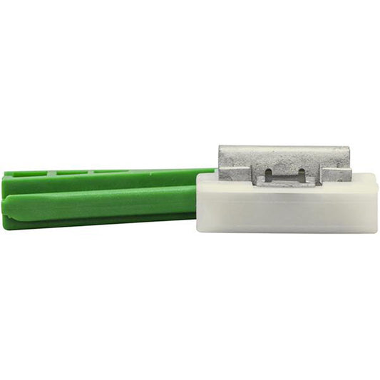 Roof Moulding Clips - 54.5 x 16 x 12mm, Green/White/Zinc Plated Pack of 10