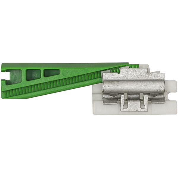 Roof Moulding Clips 54.5x16x12mm Green White Zinc Plated Pack of 10