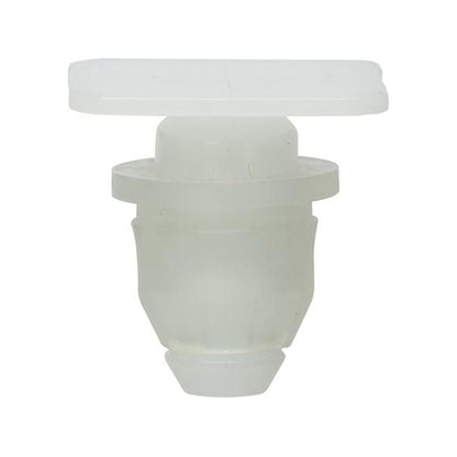 Moulding Clip - 16 x 16 x 16mm, Hole Ø8, White Pack of 20