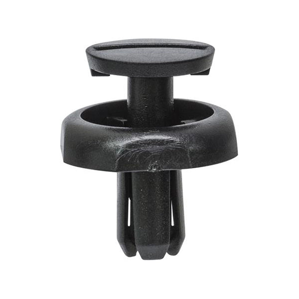 Push Rivet Retainer - Black, W18 x D18 x S11mm, Hole Ø6.5mm Pack of 20