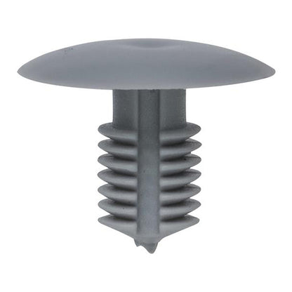 Trim Panel Retainers - Ø16mm x H13mm, Ø4.5mm Hole, Light Grey Pack of 20