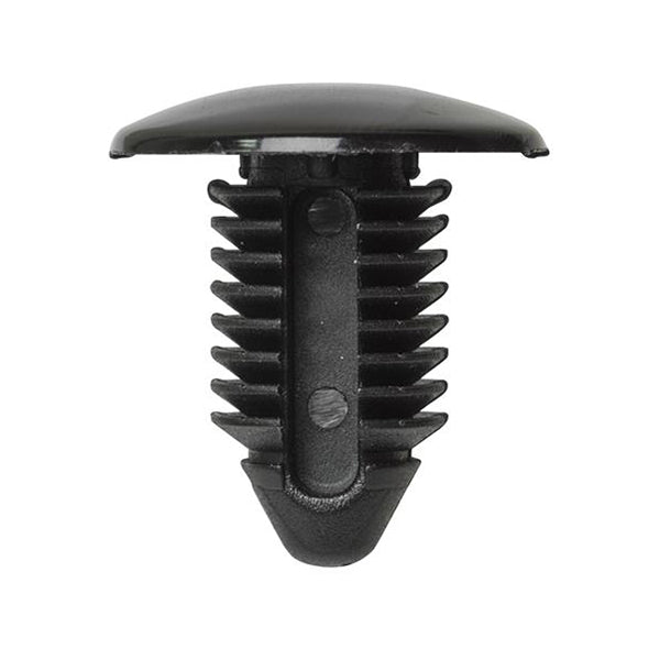 Front End Stone Shield Retainers - Ø21.5mm x H24mm, Ø9mm Hole, Black Gloss Pack of 20