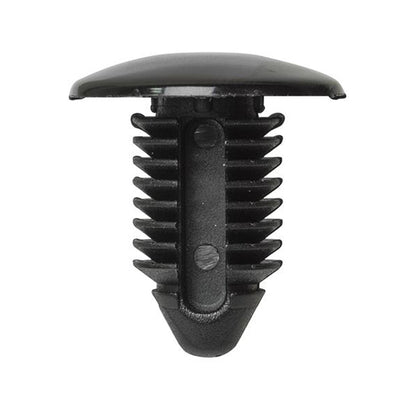 Front End Stone Shield Retainers - Ø21.5mm x H24mm, Ø9mm Hole, Black Gloss Pack of 20