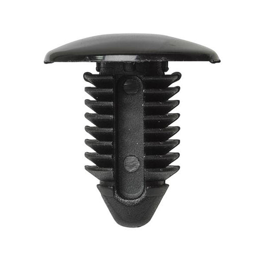 Front End Stone Shield Retainers - Ø21.5mm x H24mm, Ø9mm Hole, Black Gloss Pack of 20