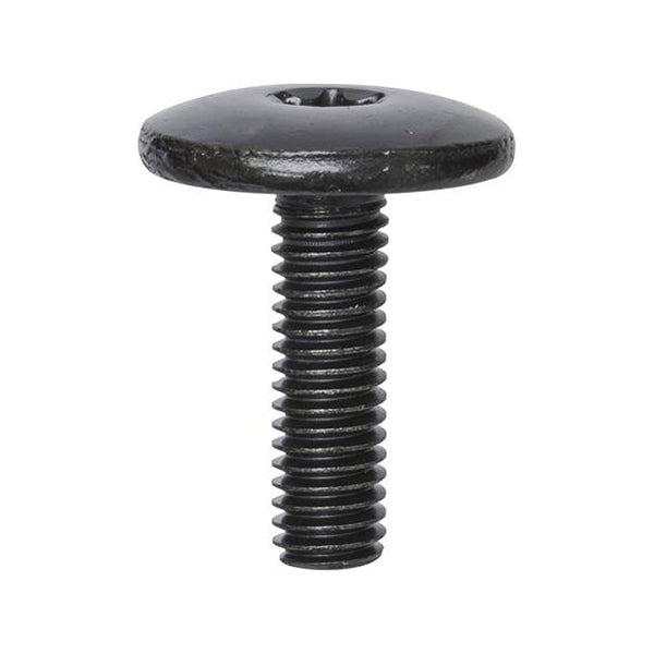 Torx Large Head Bumper Bolts - M6 x 20mm, Ø19mm Head, Black Pack of 20