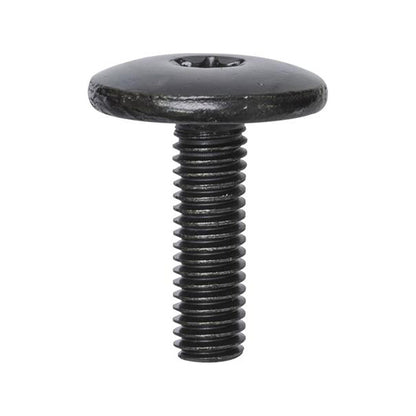 Torx Large Head Bumper Bolts - M6 x 20mm, Ø19mm Head, Black Pack of 20