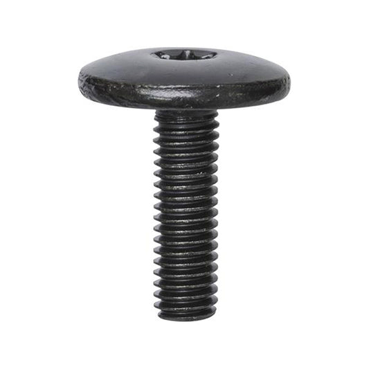 Torx Large Head Bumper Bolts - M6 x 20mm, Ø19mm Head, Black Pack of 20