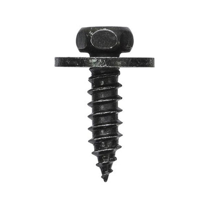 Screws with Washer - Ø5.5 x L17mm, Ø15mm Washer, Black Pack of 20