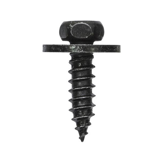 Screws with Washer - Ø5.5 x L17mm, Ø15mm Washer, Black Pack of 20