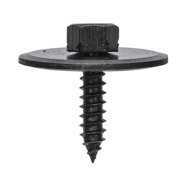 Hex Screws with Washer - Ø4.8 x L17mm, Ø26mm Washer, Black Pack of 20