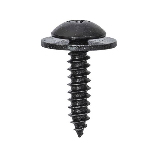 Pan Head ST Screws - Pozi Drive, No. 12 x 3/4", Ø16mm Head, Ø4.8mm, Black Pack of 20
