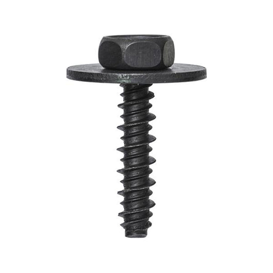 Hex Screws with Washer - Ø5.6 x L22mm, Ø20mm Washer, Black Pack of 20