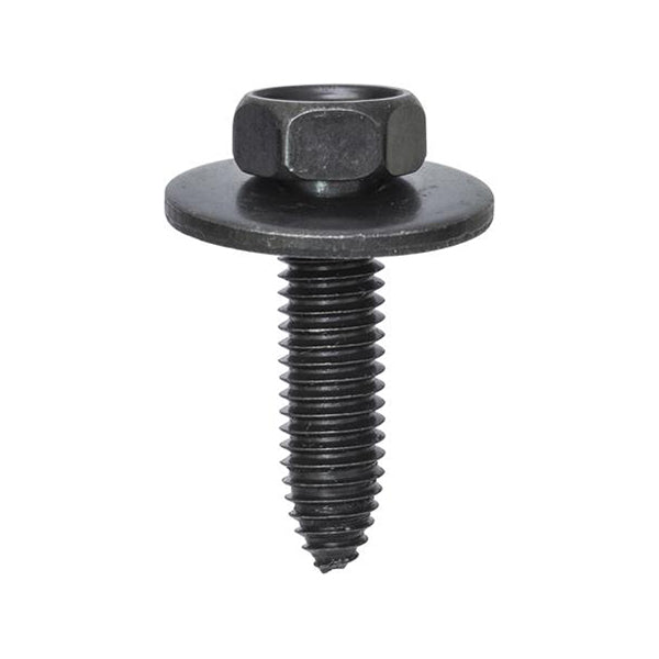 Bolts with Washer - M8 x 30mm Thread, Ø24mm Washer, Black Pack of 20