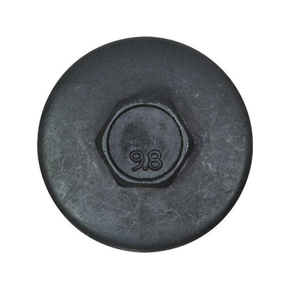 Bolts With Washer M6x30mm Thread Ø24mm Washer Black Pack of 20