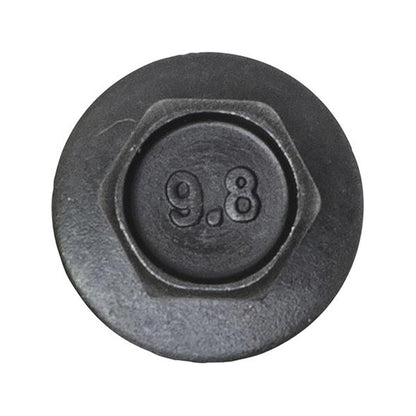 Bolts With Washer M5x20mm Thread Ø12.5mm Washer Black Pack of 20