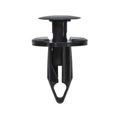 Push Type Retainer - Black, Ø20 x S21mm, Hole Ø8mm Pack of 20
