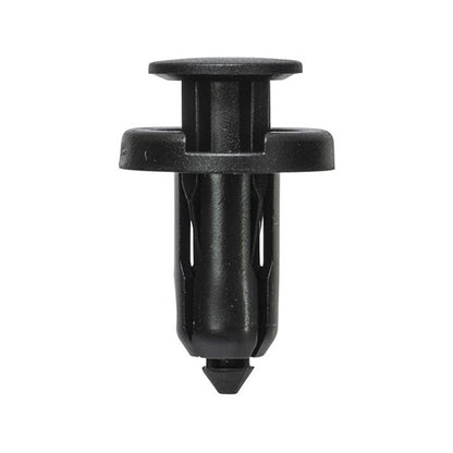 Front & Rear Bumper Push Retainer - Black, Ø19.5 x S17mm, Hole Ø9mm Pack of 20
